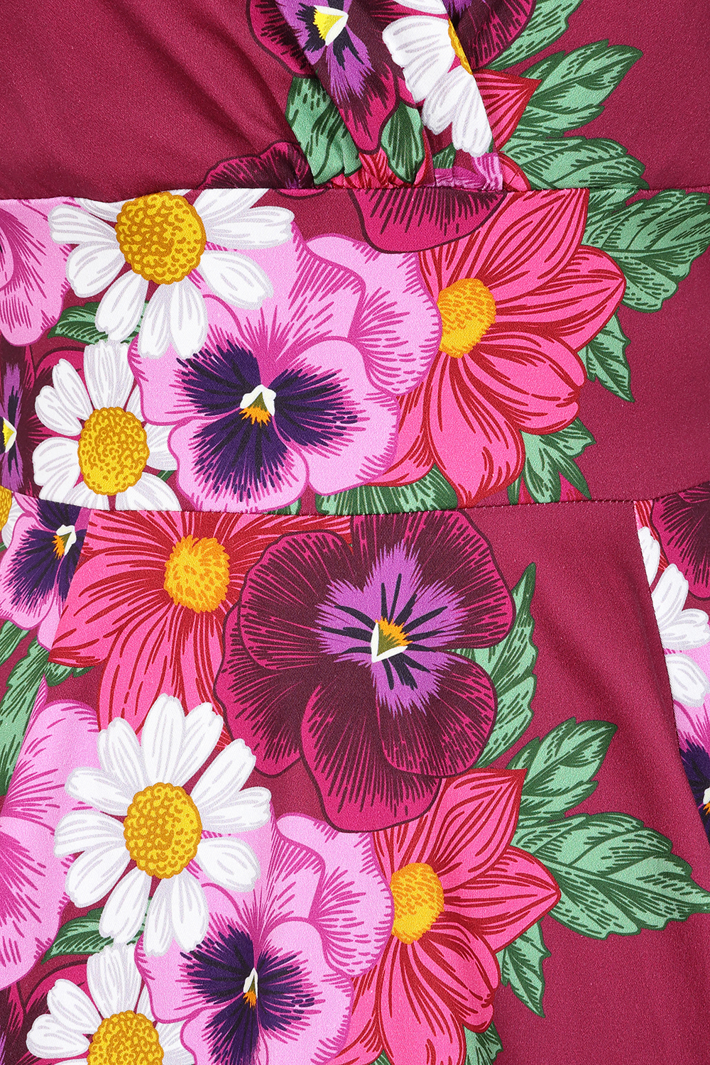 Berry Blossom Swing Dress in Plus Size